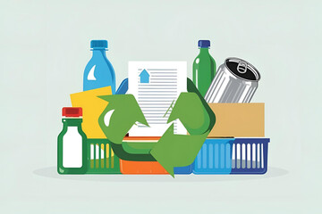 Eco Waste Management Illustration
