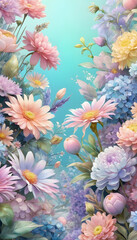 flowers in water
