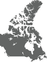 Vector map of Canada
