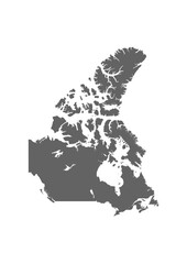 Vector map of Canada