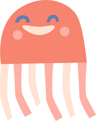 Happy Jellyfish Paper Cut