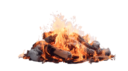 real fire transparent background png