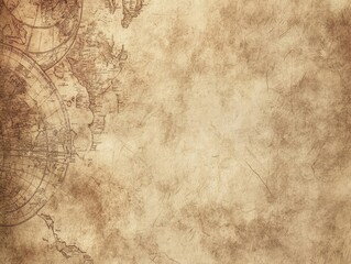 Aged world map parchment background