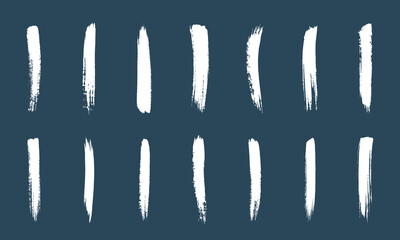 Vector White Brush Stroke Collection