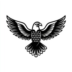 Obraz premium Spreading Eagle with Bold Wings 