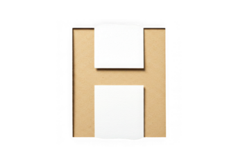 Floppy disk with white labels isolated on transparent background