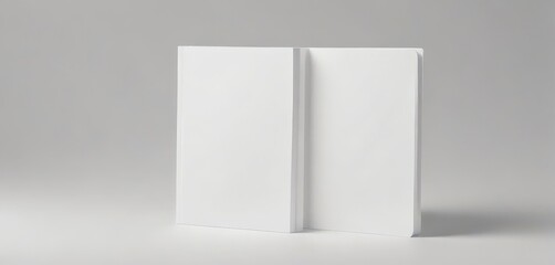 Blank book cover mockup, isolated white background,  paper,  marketing,  image