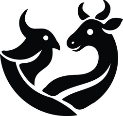 vector image of a deer