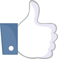 vector illustration icon like hand finger thumb up social media button