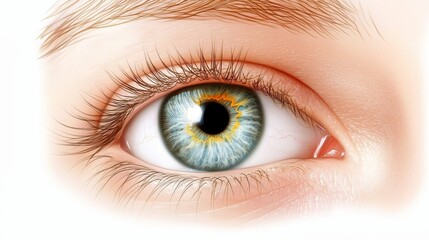 Fototapeta premium Intricate closeup exploring the detailed anatomy of the human eye and pupil