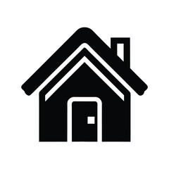 House Icon Vector – Real Estate and Home Symbol Isolated on White Background
