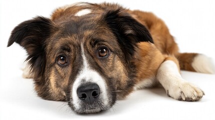 Professional Dog Image on Isolated White Background for Adobe Stock Photos