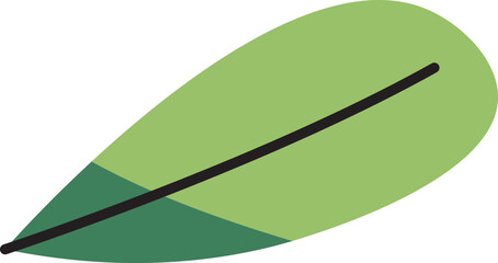 Single Leaf Minimalist Shape