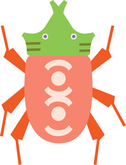 Beetle King Crown Insect Paper Cut