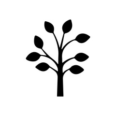 Obraz premium reforestation tree glyph icon
