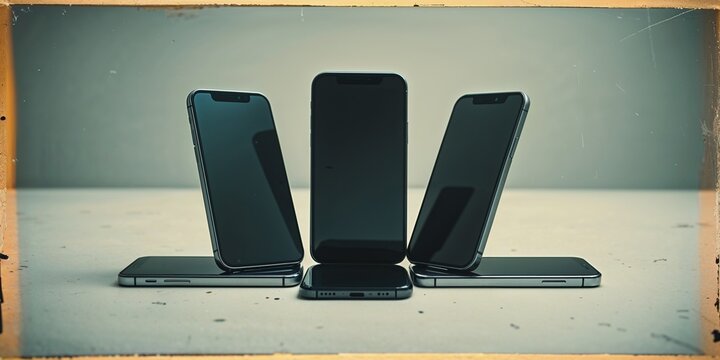 Electronic Device Portraying Vintage Communication Gadget