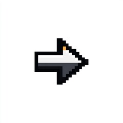 Fototapeta premium Bold Pixelated Cursor Arrow