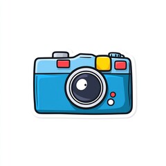 retro camera flat icon