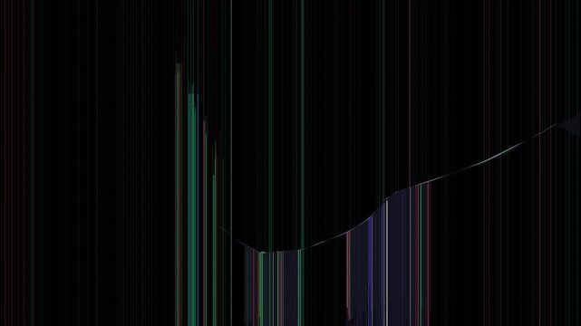 Broken screen for 4k tv, continuous flickering, crack in the screen.
