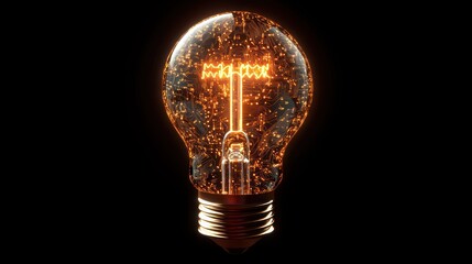 Illuminated lightbulb