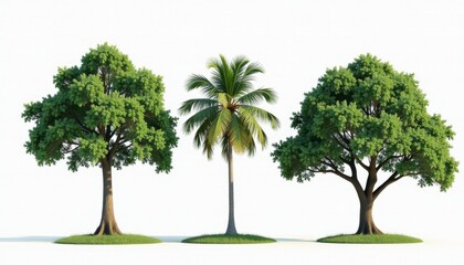 Woody Plant Tree And Shrub Isolated On