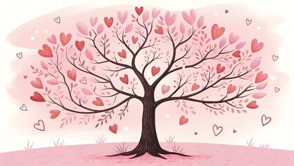 Obraz premium Valentine's day love romantic happy gift card print heart. 