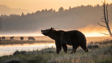 wildlife animals concept editable stroke line icon