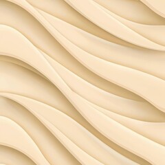 Soft Elegance with Flowing Cream Waves in Subtle Tones for Modern Background or Design Projects
