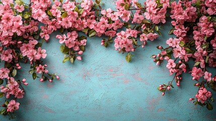 flowers on the wall