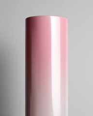 Pink to White Ombre Cylindrical Object