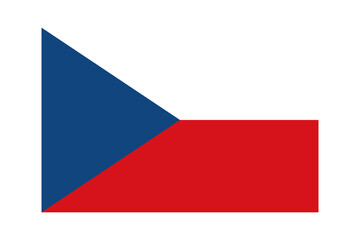Flag of the Czech Republic vector