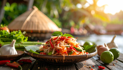 Delicious Thai Papaya Salad Som Tum - Authenticity
