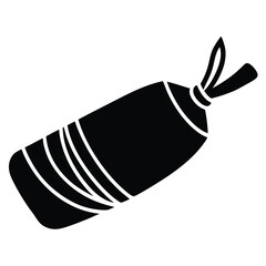 butcher element isolated shrink wrap roll on white background