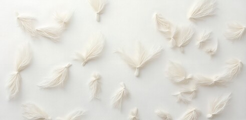 Fototapeta premium Delicate white washi paper fiber texture close-up
