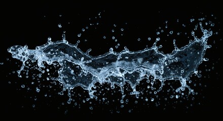 Stock image of water splash on black background high resolution photo