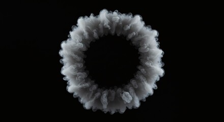 Download smoke ring effect on black background high resolution image