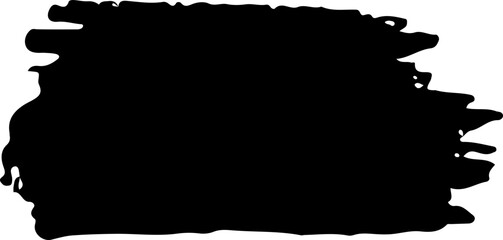 Thick Irregular Brush Stroke with Hard Right Edge