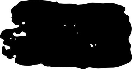 Uniform Black Brush Stroke with Clean Rounded Corners