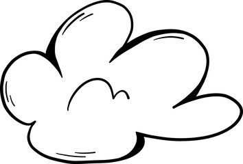 Layered Cloud Outline with Puffy Rounded Edges