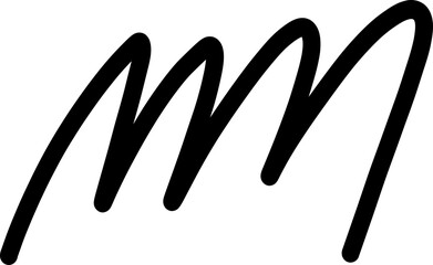 Bold Hand Drawn Zigzag Motion Stroke with Sharp Peaks