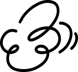 Hand Drawn Motion Bounce Curve with Dual Waves