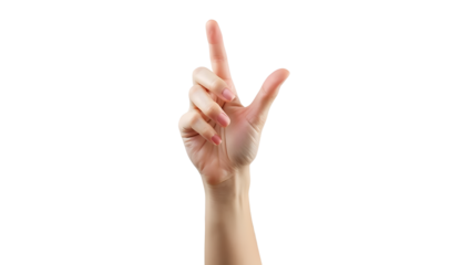 A human hand forming a peace sign against a plain background, symbolizing harmony and positivity in relationships