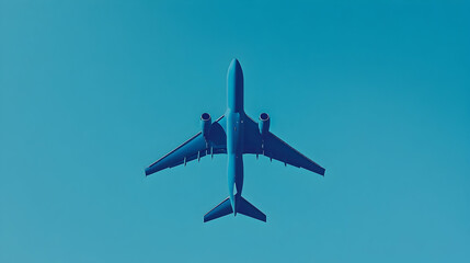 Obraz premium Airplane icon light blue background graphic