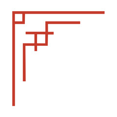 Chinese Frame Corner Border