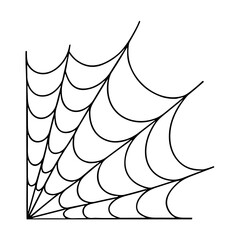 Spider Web Hand Drawn