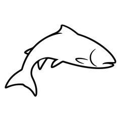 Outline Salmon Fish