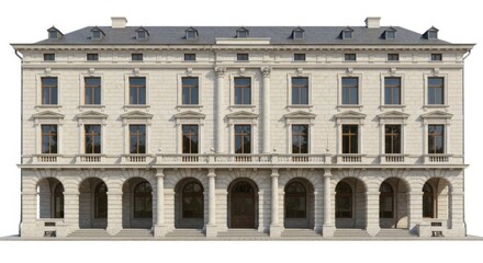 Obraz premium Historic neoclassical building facade