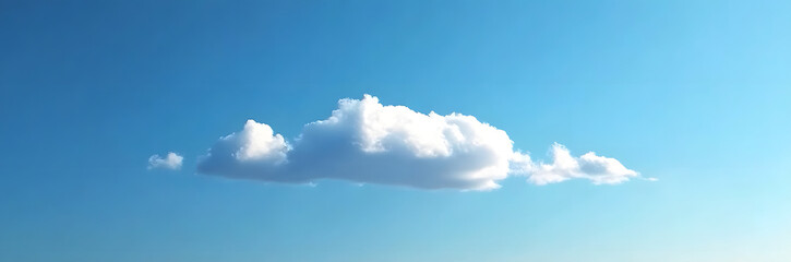 Fototapeta premium serene blue sky with few white clouds scattered across it , atmosphere, clear