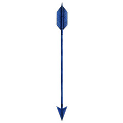 Contemporary Arrow with a Structured Composition in Isolated on Transparent Background