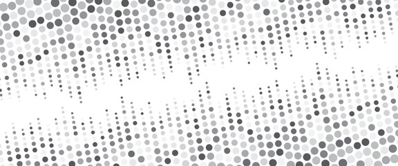 Modern futuristic trendy halftone design. Abstract digital data technology circle black and grey pattern	